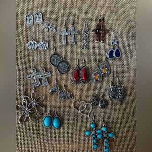 Silver and Gold Cross Earrings Collection (Updated 1)